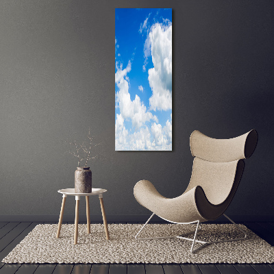 Bild auf Acrylglas vertikal Wolken am Himmel
