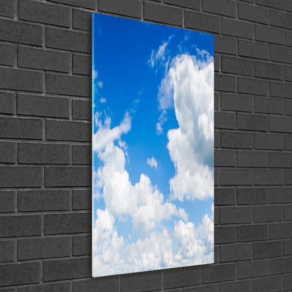 Bild auf Acrylglas vertikal Wolken am Himmel