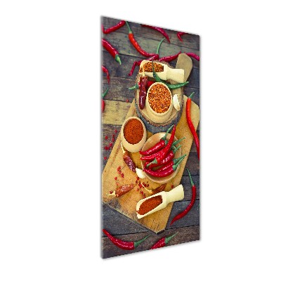 Plexiglasbilder vertikal Chilischoten