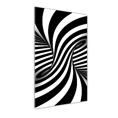 Acrylbild vertikal Abstrakter Wirbel