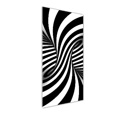 Acrylbild vertikal Abstrakter Wirbel