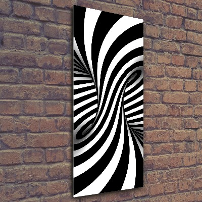 Acrylbild vertikal Abstrakter Wirbel