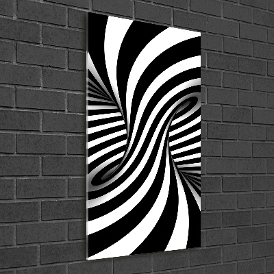 Acrylbild vertikal Abstrakter Wirbel