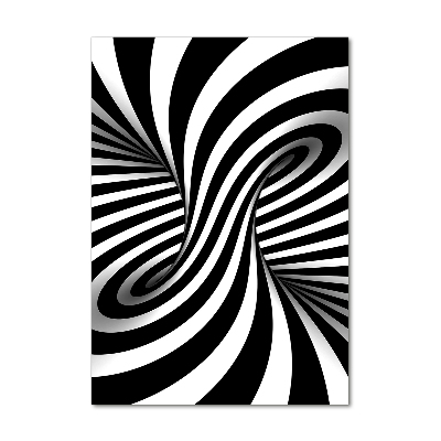 Acrylbild vertikal Abstrakter Wirbel