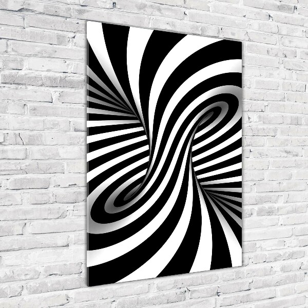 Acrylbild vertikal Abstrakter Wirbel