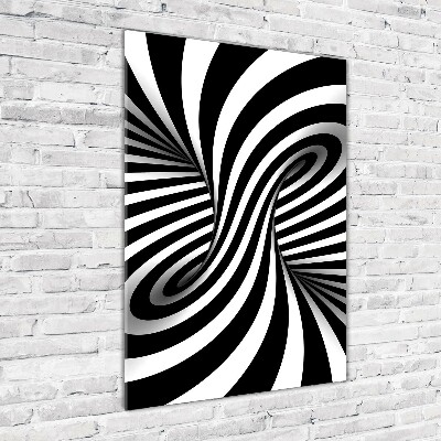Acrylbild vertikal Abstrakter Wirbel