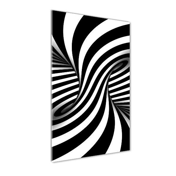 Acrylbild vertikal Abstrakter Wirbel