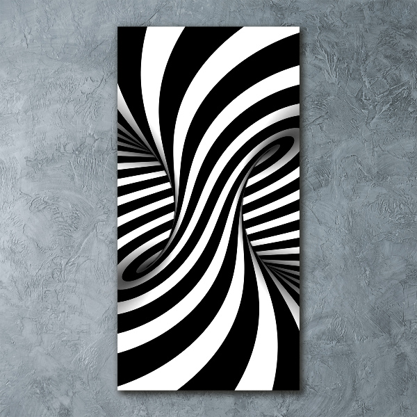 Acrylbild vertikal Abstrakter Wirbel