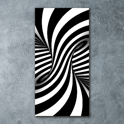 Acrylbild vertikal Abstrakter Wirbel