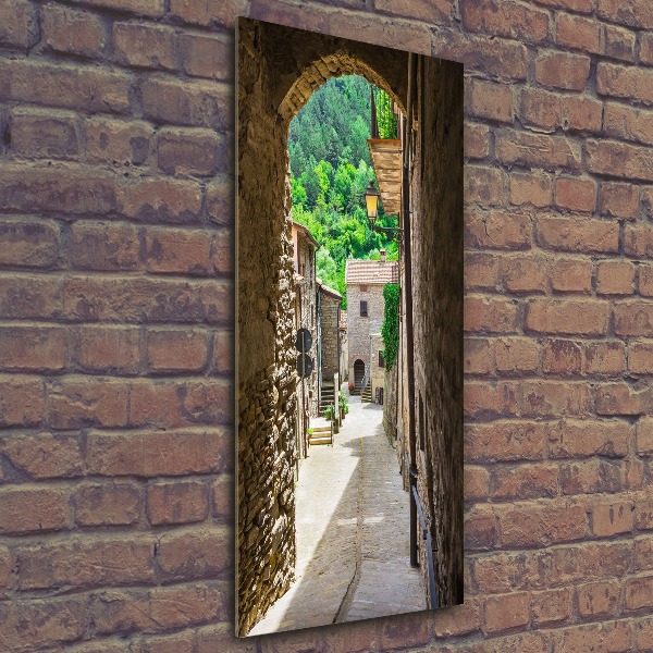 Acrylbild vertikal Eine charmante Straße