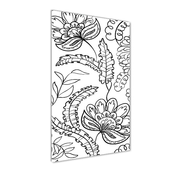 Modernes Acrylbild vertikal Zentangle-Hintergrund