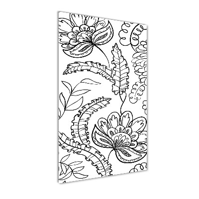 Modernes Acrylbild vertikal Zentangle-Hintergrund