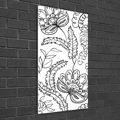 Modernes Acrylbild vertikal Zentangle-Hintergrund