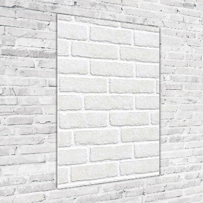 Plexiglasbilder vertikal Ziegelmauer