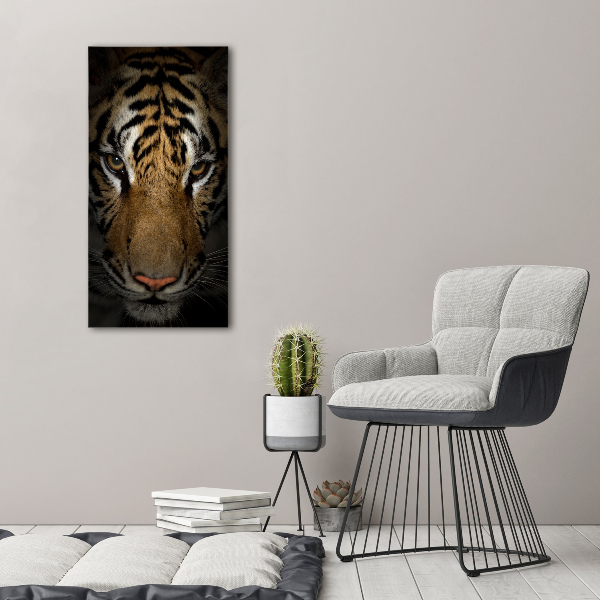 Bild auf Acrylglas vertikal Tiger