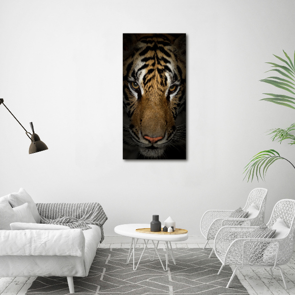 Bild auf Acrylglas vertikal Tiger