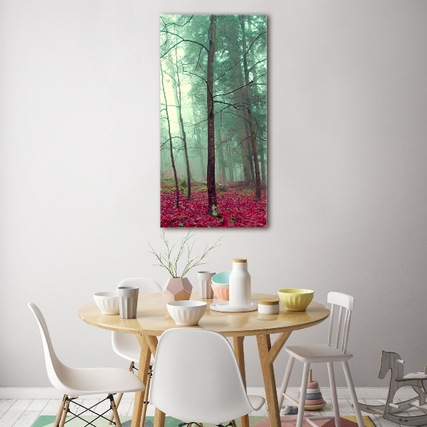 Bild auf Acrylglas vertikal Wald im Herbst