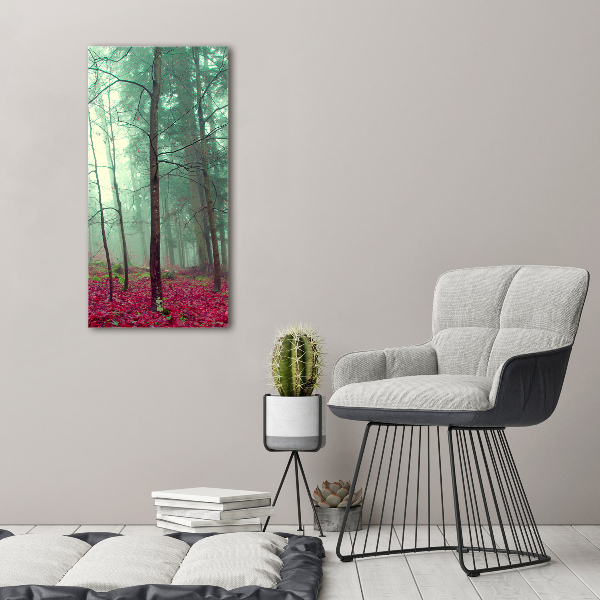 Bild auf Acrylglas vertikal Wald im Herbst