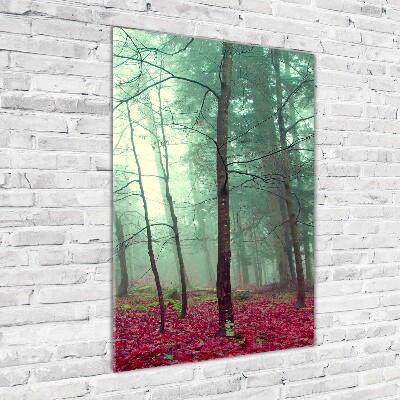 Bild auf Acrylglas vertikal Wald im Herbst