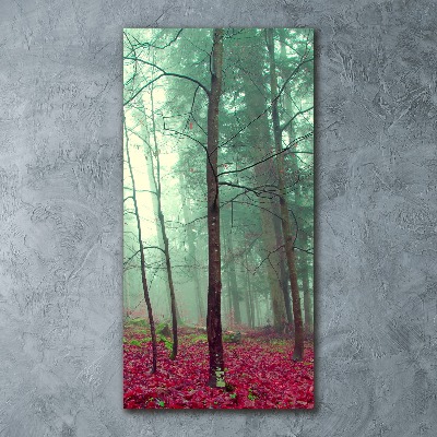 Bild auf Acrylglas vertikal Wald im Herbst