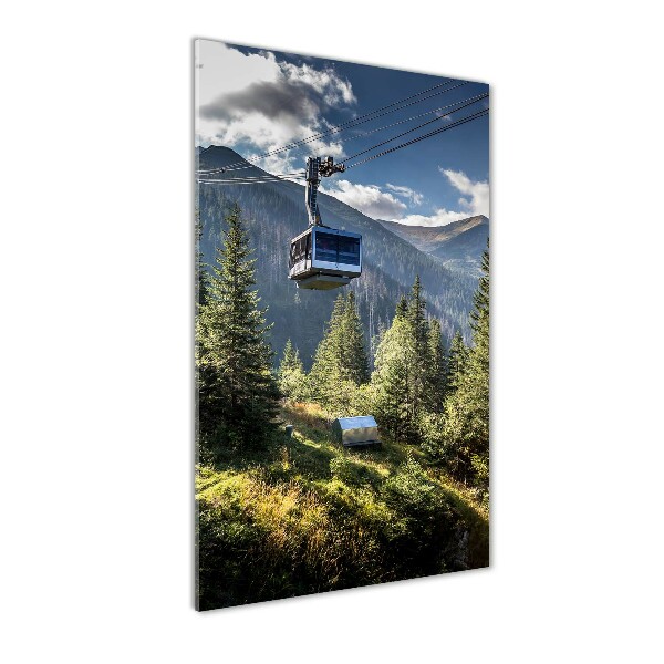 Modernes Acrylbild vertikal Achterbahn