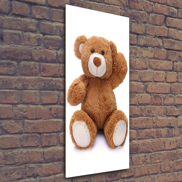 Acrylbild vertikal Teddybär