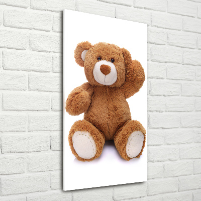 Acrylbild vertikal Teddybär