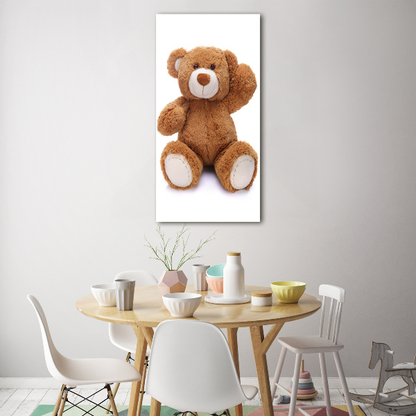 Acrylbild vertikal Teddybär