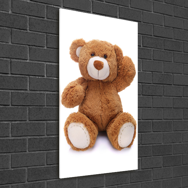 Acrylbild vertikal Teddybär