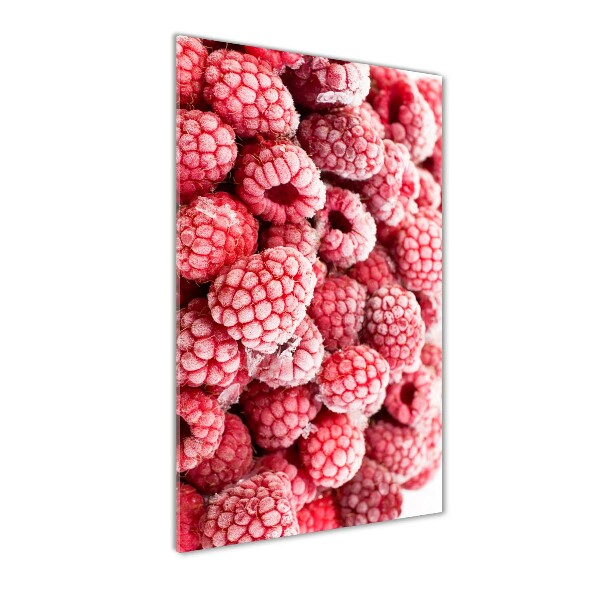Modernes Acrylbild vertikal Himbeeren