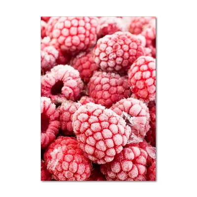 Modernes Acrylbild vertikal Himbeeren