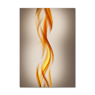 Modernes Acrylbild vertikal Abstrakte Wellen