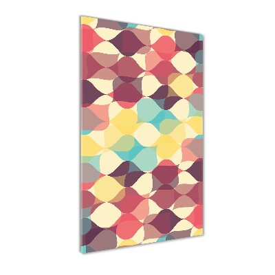 Modernes Acrylbild vertikal Geometrischer Hintergrund