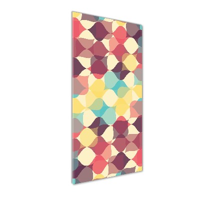 Modernes Acrylbild vertikal Geometrischer Hintergrund
