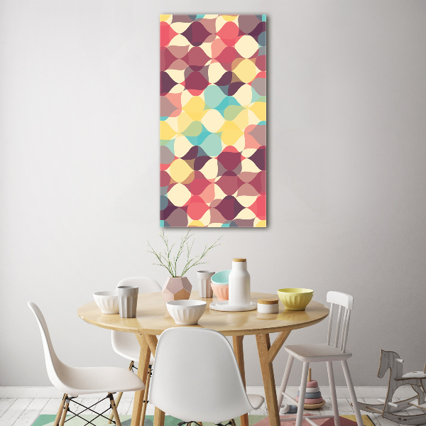 Modernes Acrylbild vertikal Geometrischer Hintergrund
