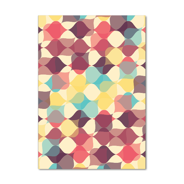 Modernes Acrylbild vertikal Geometrischer Hintergrund