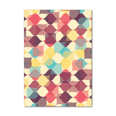 Modernes Acrylbild vertikal Geometrischer Hintergrund