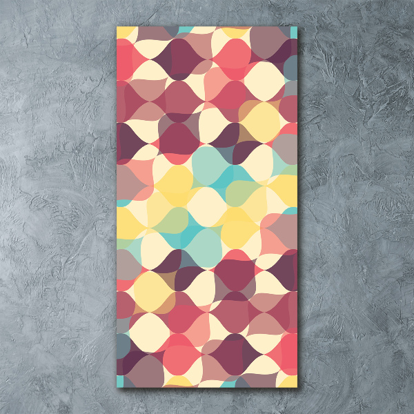 Modernes Acrylbild vertikal Geometrischer Hintergrund