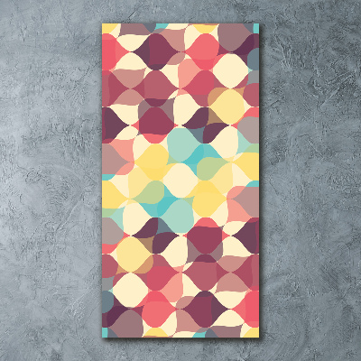 Modernes Acrylbild vertikal Geometrischer Hintergrund