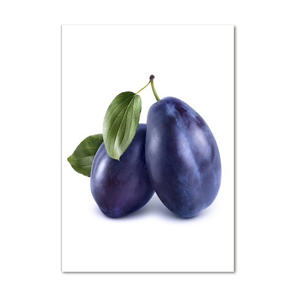 Acrylbild vertikal Pflaumen