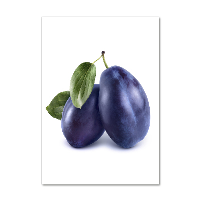Acrylbild vertikal Pflaumen