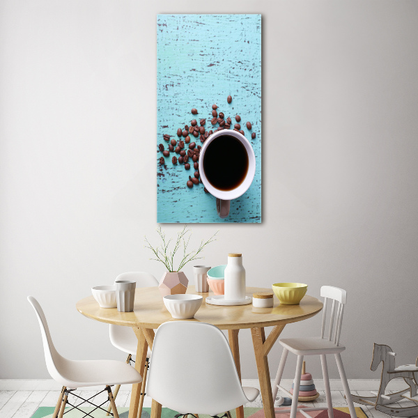 Bild auf Acrylglas vertikal Eine Tasse Kaffee