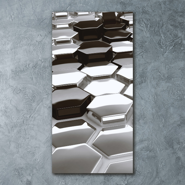 Bild auf Acrylglas vertikal 3D-Abstraktion