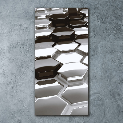 Bild auf Acrylglas vertikal 3D-Abstraktion