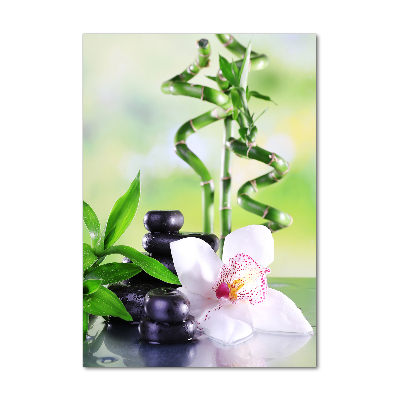 Modernes Acrylbild vertikal Bambus