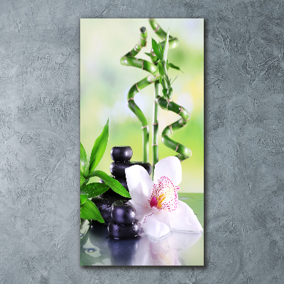 Modernes Acrylbild vertikal Bambus