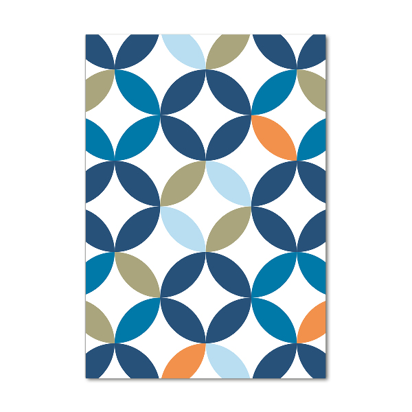 Acrylbild vertikal Geometrischer Hintergrund