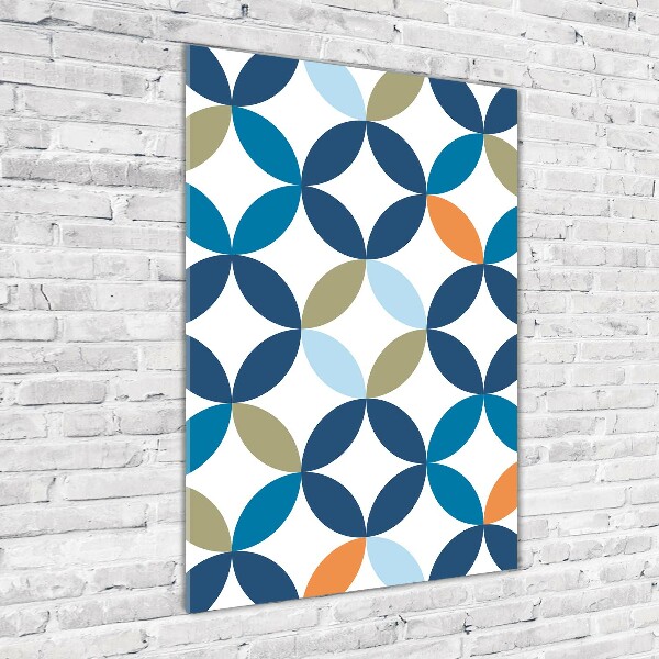 Acrylbild vertikal Geometrischer Hintergrund