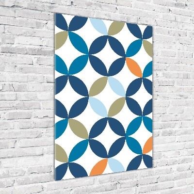 Acrylbild vertikal Geometrischer Hintergrund