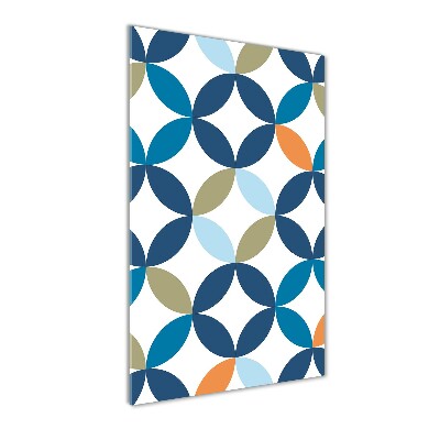 Acrylbild vertikal Geometrischer Hintergrund